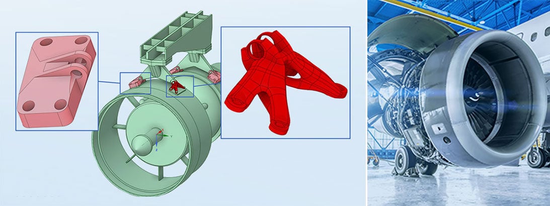 TechArtikel_Header_StructuralOptimization_JetEngine_Topologieoptimierung_CADFEM