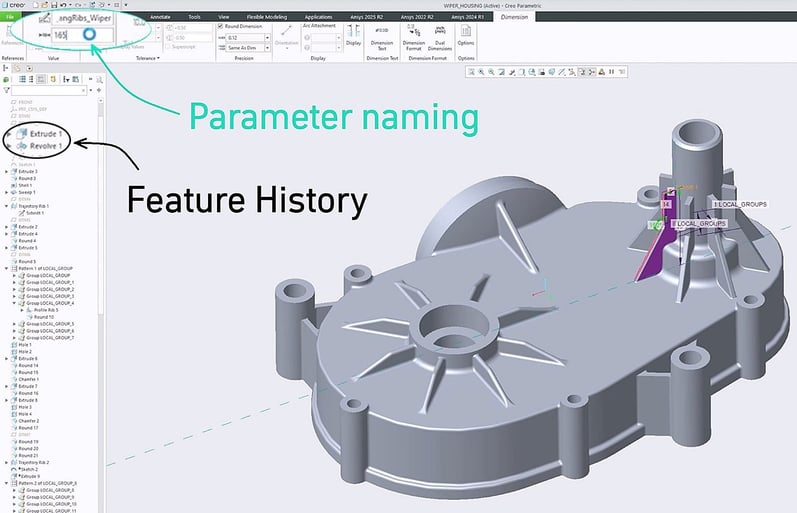 Blog_TechArticle_DSO_Parametrisierung_Creo-Feature-Historie