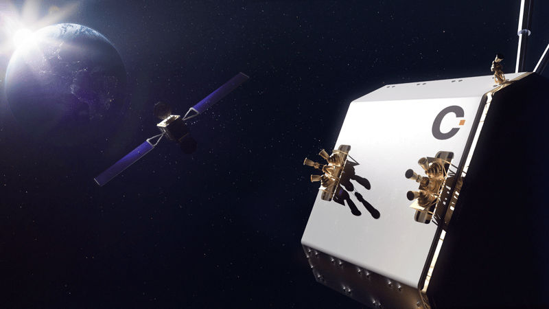 Blog_ClearSpace GEO Life Extension Mission Artificial Rendering © ClearSpace-169-2